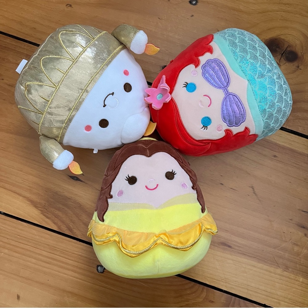 Squishmallows Gold, Red, and Yellow Princess Trio